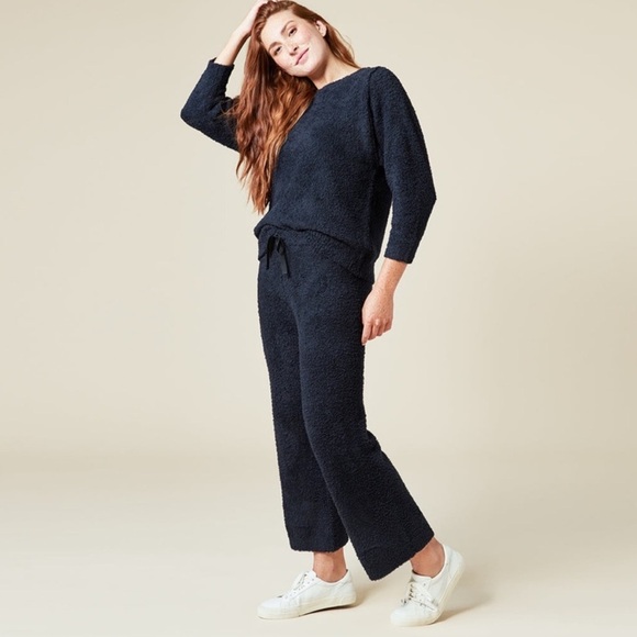 Softies Solid Marshmallow Reverse Seam Crewneck Lounge Set Size XL New With Tags - Picture 1 of 14
